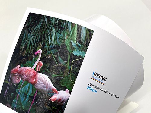 Papel fotográfico RC satinado