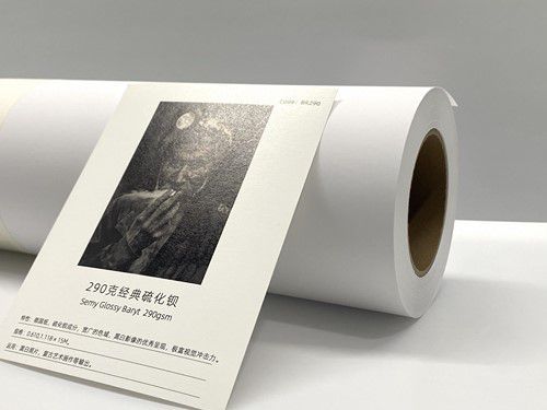 Papel baritado semibrillante